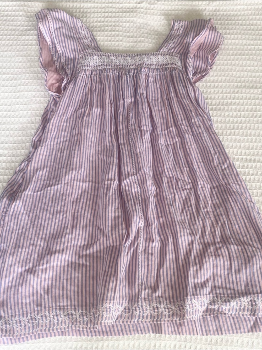 Mer St. Barth Light Pink Striped Women’s Sundress size Large